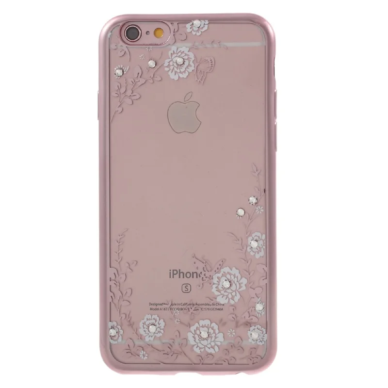 Телефон Случаях для iPhone 6 S Корпус Из Розового Золота Покрытием Края Горный