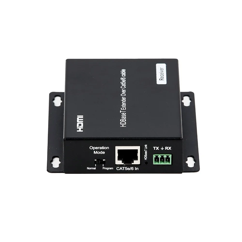 Удлинитель HDBaseT сигнала несжатый 4K @ 60Hz 4:2:0 по Cat5e6 RS232 двунаправленный ИК PoE 70 м