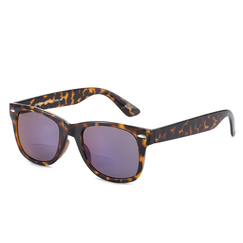 Leopard Print Iboode, бифокальные Солнцезащитные очки для чтения, для женщин и мужчин, очки для пресбиопии, классические квадратные солнцезащитные очки с диоптриями+ 1,5 2,0 2,5 3,0 3,5 - Цвет оправы: Leopard Print