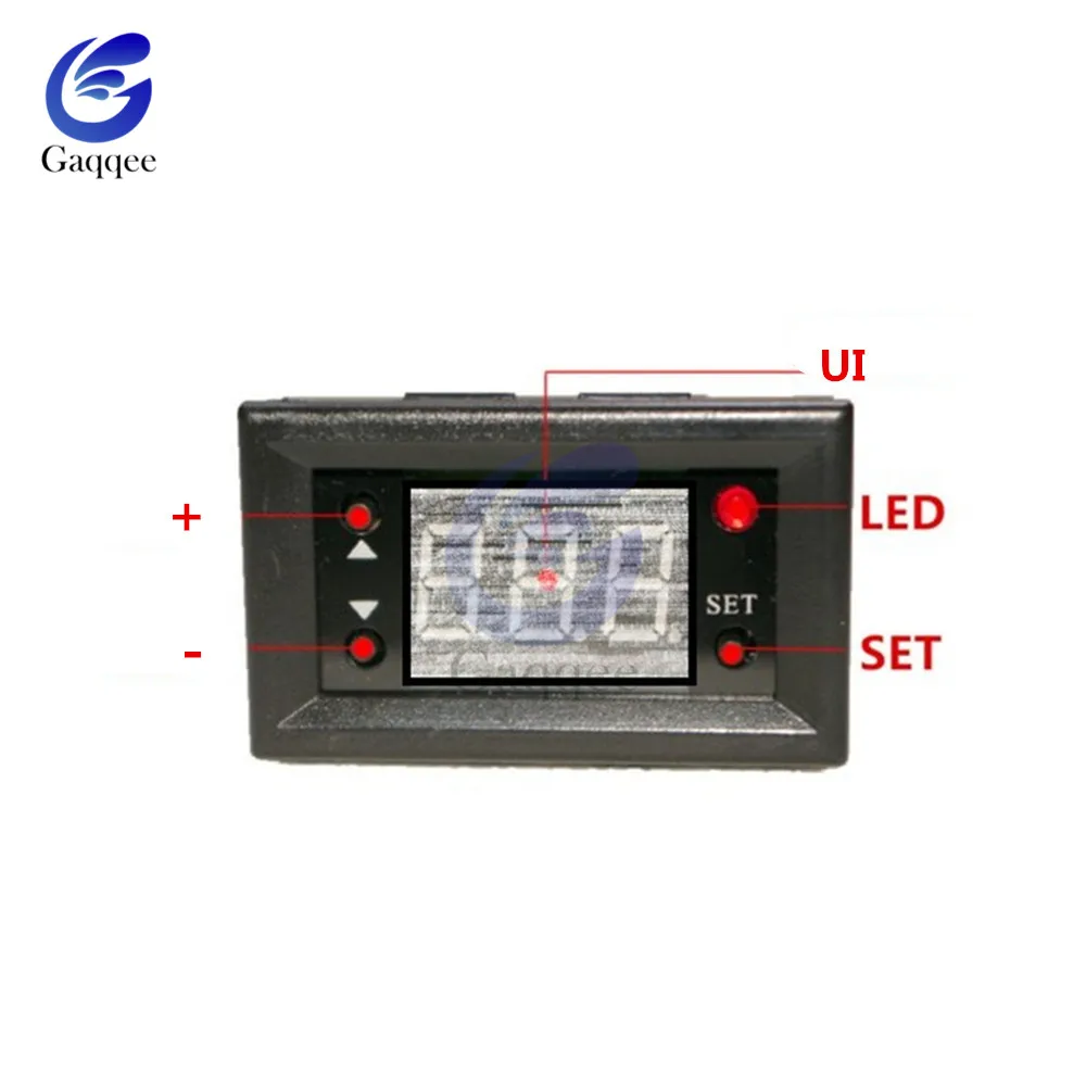 W1218 DC 12V светодиодный цифровой термостат регулятор температуры термометр Монитор