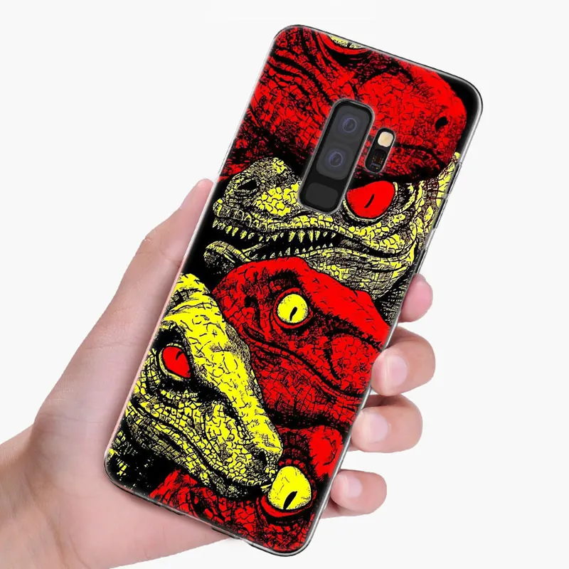 Мягкий силиконовый чехол с динозаврами Юрского периода для Samsung Galaxy S10 S9 S8 Plus S7 Edge