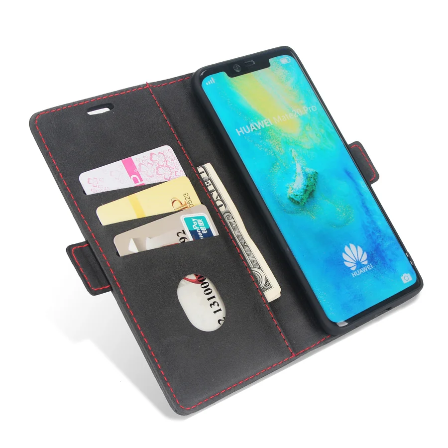 Откидной Чехол для huawei P30 P30 Pro, роскошный кожаный держатель для карт, кошелек 360, полная Защита, Чехол для huawei mate 20 Pro Lite Etui