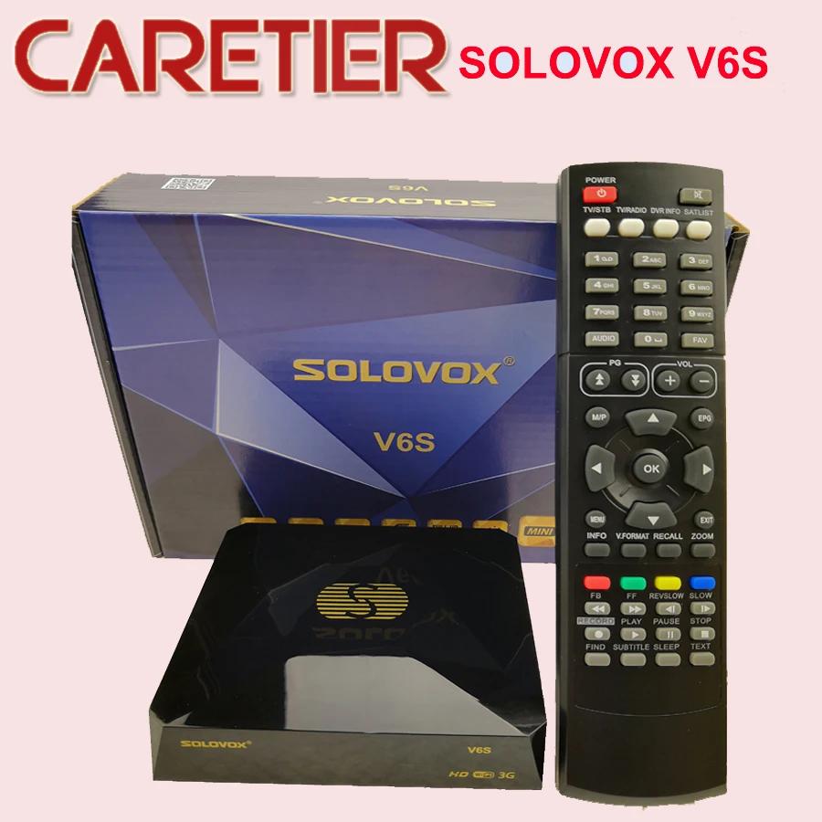 SOLOVOX S V6S спутниковый ТВ ресивер домашний кинотеатр HD Поддержка M3U CCAM tv Xtream спутниковый ресивер