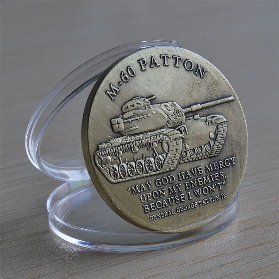 

Free Shipping,U.S. Army M-60 General George Patton Jr Challenge Coin