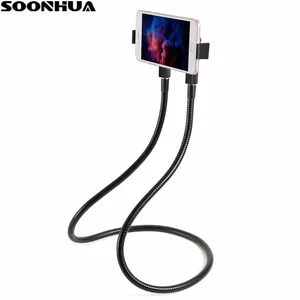 soonhua flexible desktop phone tablet stand holder stick for ipad samsung lazy bed tablet pc selfie stands mount bracket free global shipping