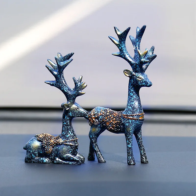 Симпатичный автомобиль Bobbleheads смолы салона панель игрушки Олень Авто Декор для девочек и мальчиков аксессуары Китай Поддержка дропшиппинг