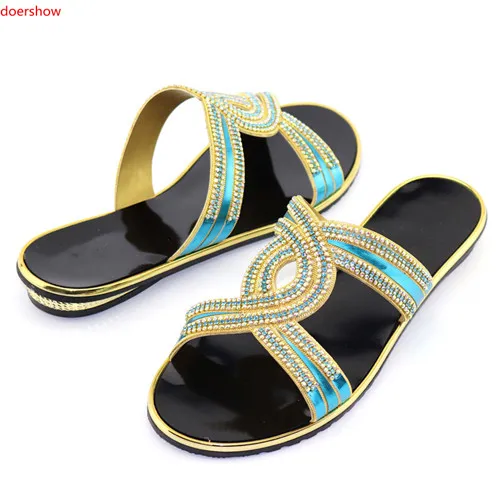 doershow 2018 New Fashion African Pumps Shoe Summer High Heels Quality Sandals red Color !SFF1-2 | Обувь