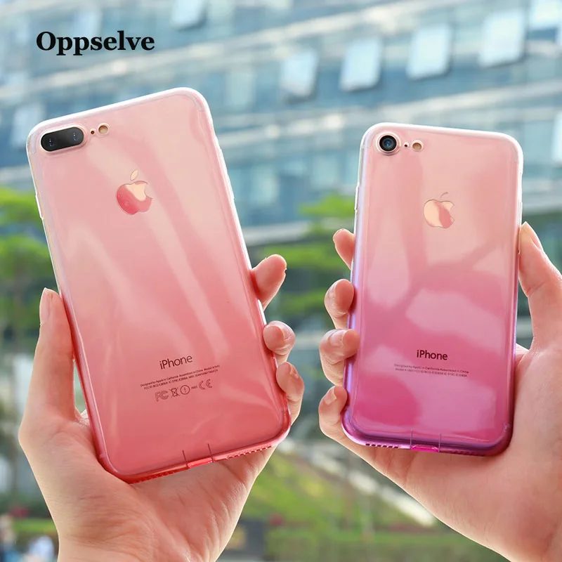 Силиконовый чехол Oppselve для iPhone XS Max XR X 10 8 7 6 6S Plus прозрачный из ТПУ 8Plus 7Plus Coque