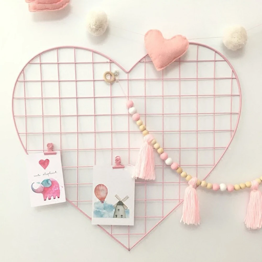 Металлическая сетчатая настенная подвесная фоторамка многофункциональная