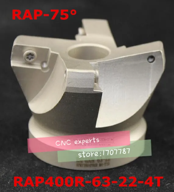 

Диаметр торцевой фрезы RAP400R 63-22-4T, 75 градусов, для вставок APMT1604