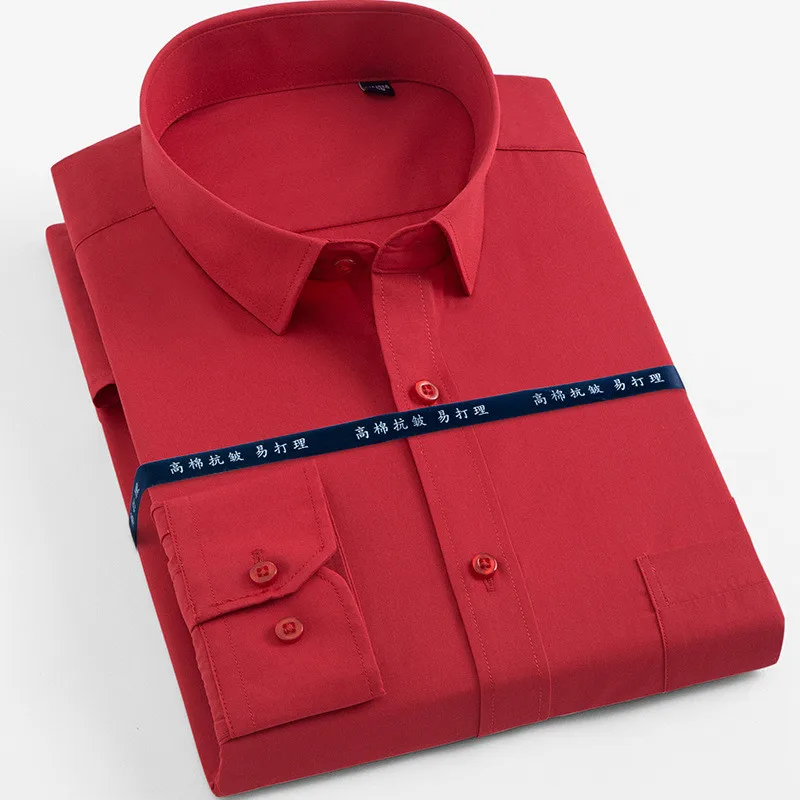 

Mens Shirts Casual Slim Fit Large Size 6XL 7XL 8XL Striped / Twill Mens Dress Shirt long sleeve shirt Men Work Shirts Male Tops