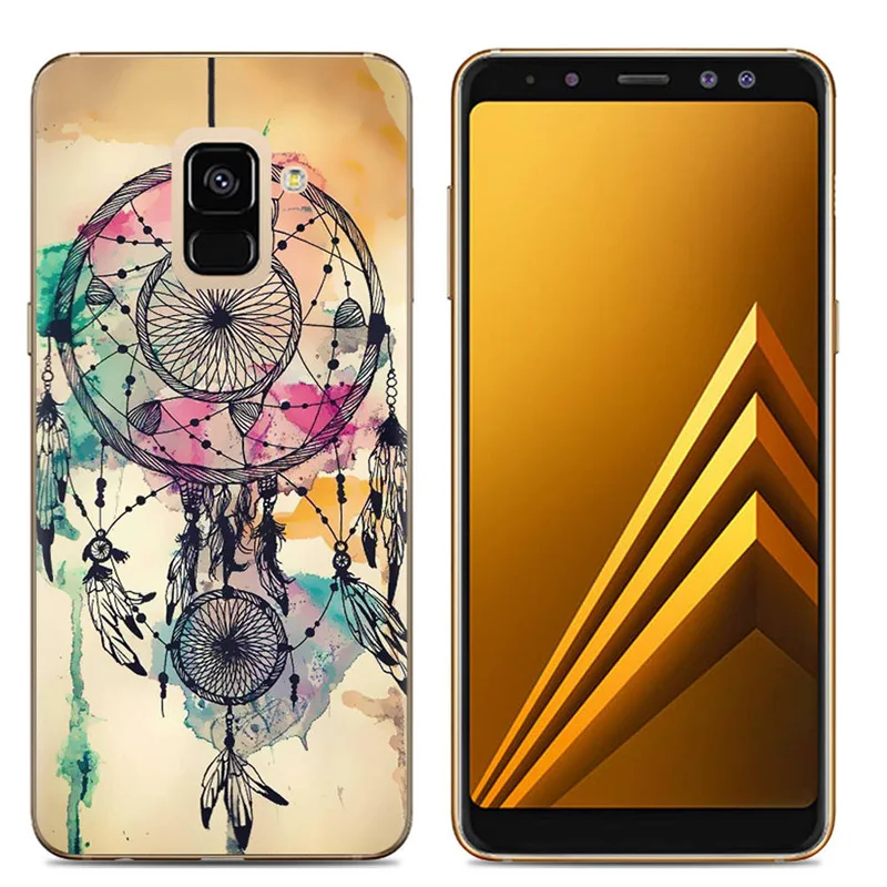 Color Printed Case for Samsung Galaxy A6 2018 Plus Soft Silicon Phone Cover Capa |