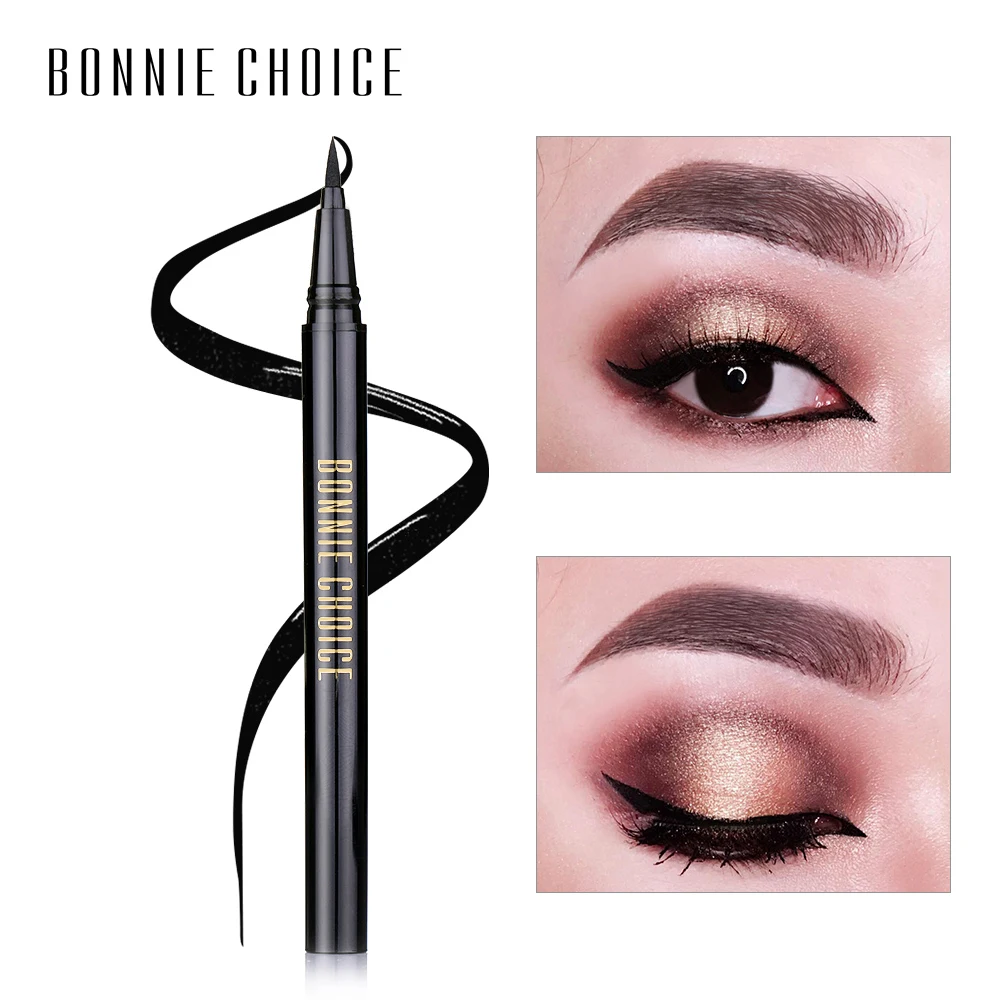 BONNIE CHOICE 48H 1 шт. Черная гелевая подводка для глаз долговечная водостойкая жидкая