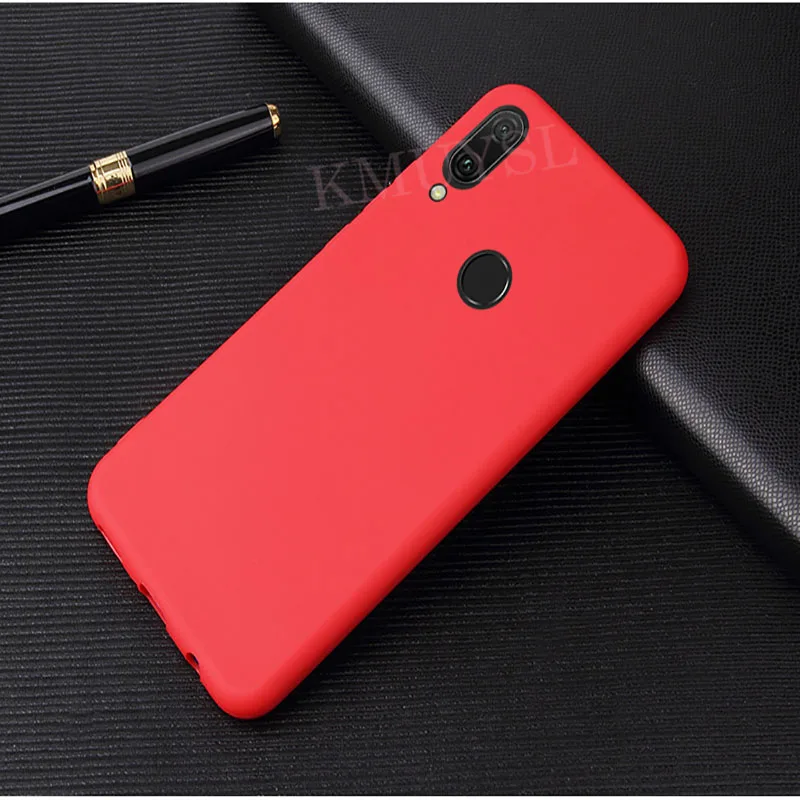 Red Мягкий чехол ярких цветов для huawei P30 Pro Y9 Y6 Y7 Prime P Smart mate 20 Pro P20 Lite Honor 8A Pro 8A 8S 7A 7C черный чехол - Цвет: Red