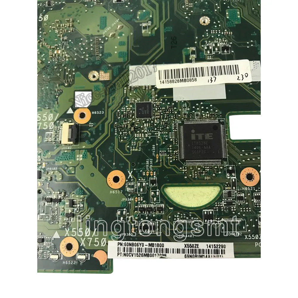 X550ZE материнская плата A8-7200 LVDS интерфейс для For Asus VM590Z K555Z A555Z X555Z K550Z ноутбука |