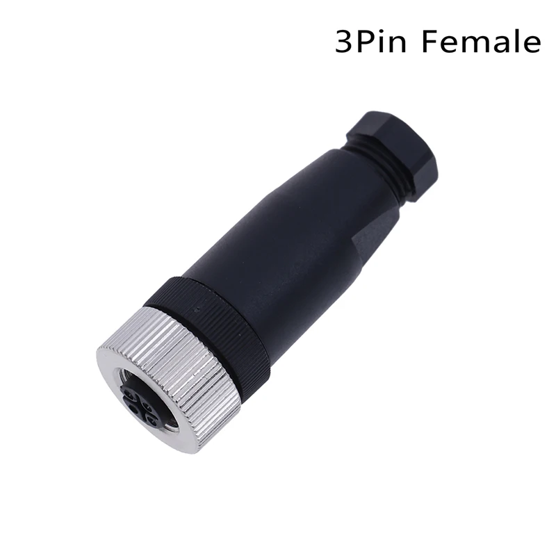 Стиль Мода PG7 Сенсор разъем IP67 3/4/5 Pin типа «папа»/женский прямой/правый угол M12 штепсельной вилки - Цвет: C