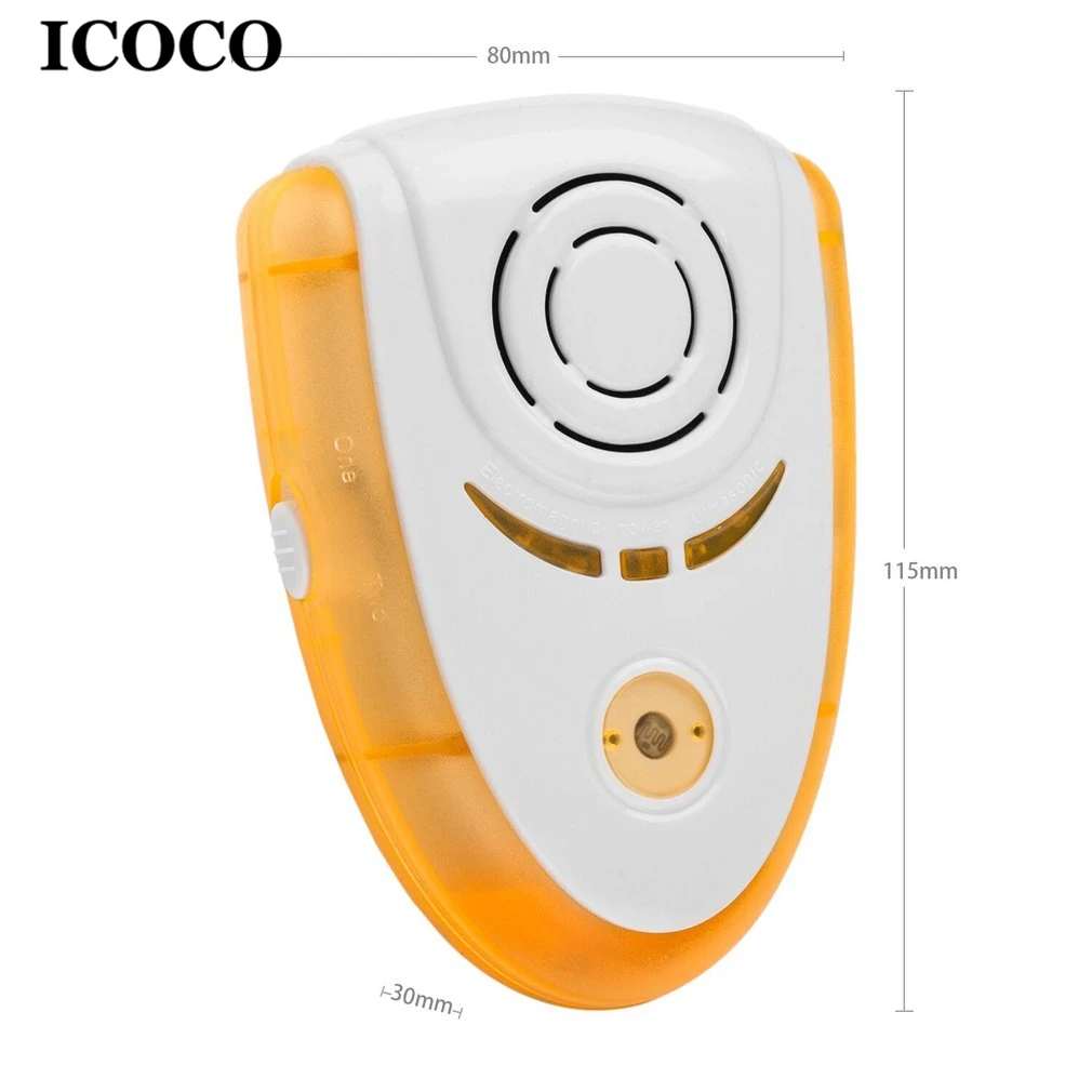 ICOCO Новинка Электрический ультразвуковой отпугиватель мышей Ночной свет ловушка