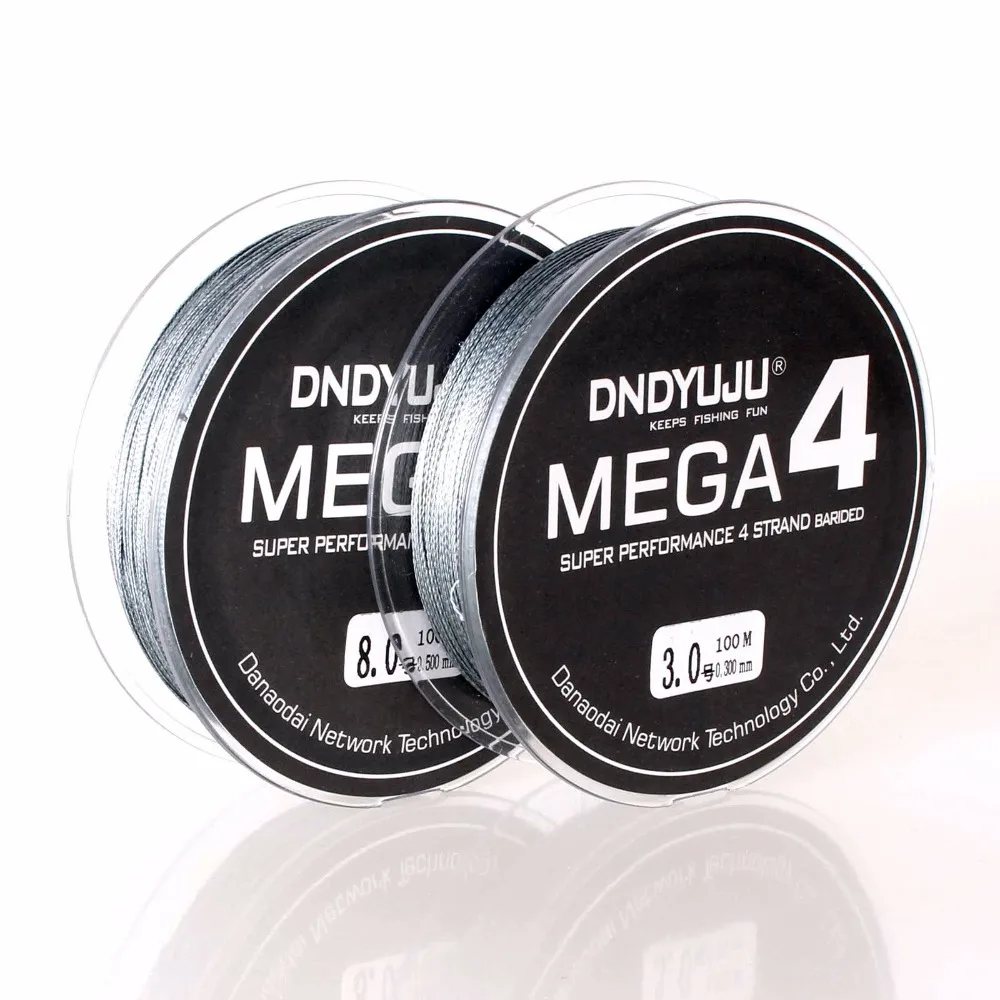 DNDYUJU Super Strong 4 strand 100M 100% PE Braided Fishing Line 10-80LB Multifilament Carp Saltwater | Спорт и развлечения