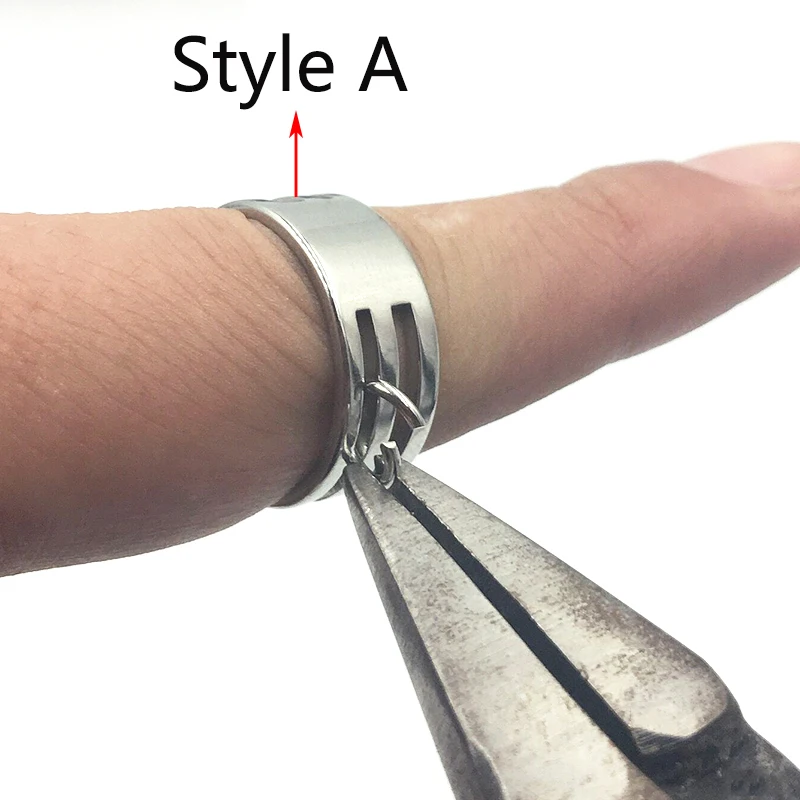 Новые стильные кольца из нержавеющей стали для ручного изготовления ювелирных
