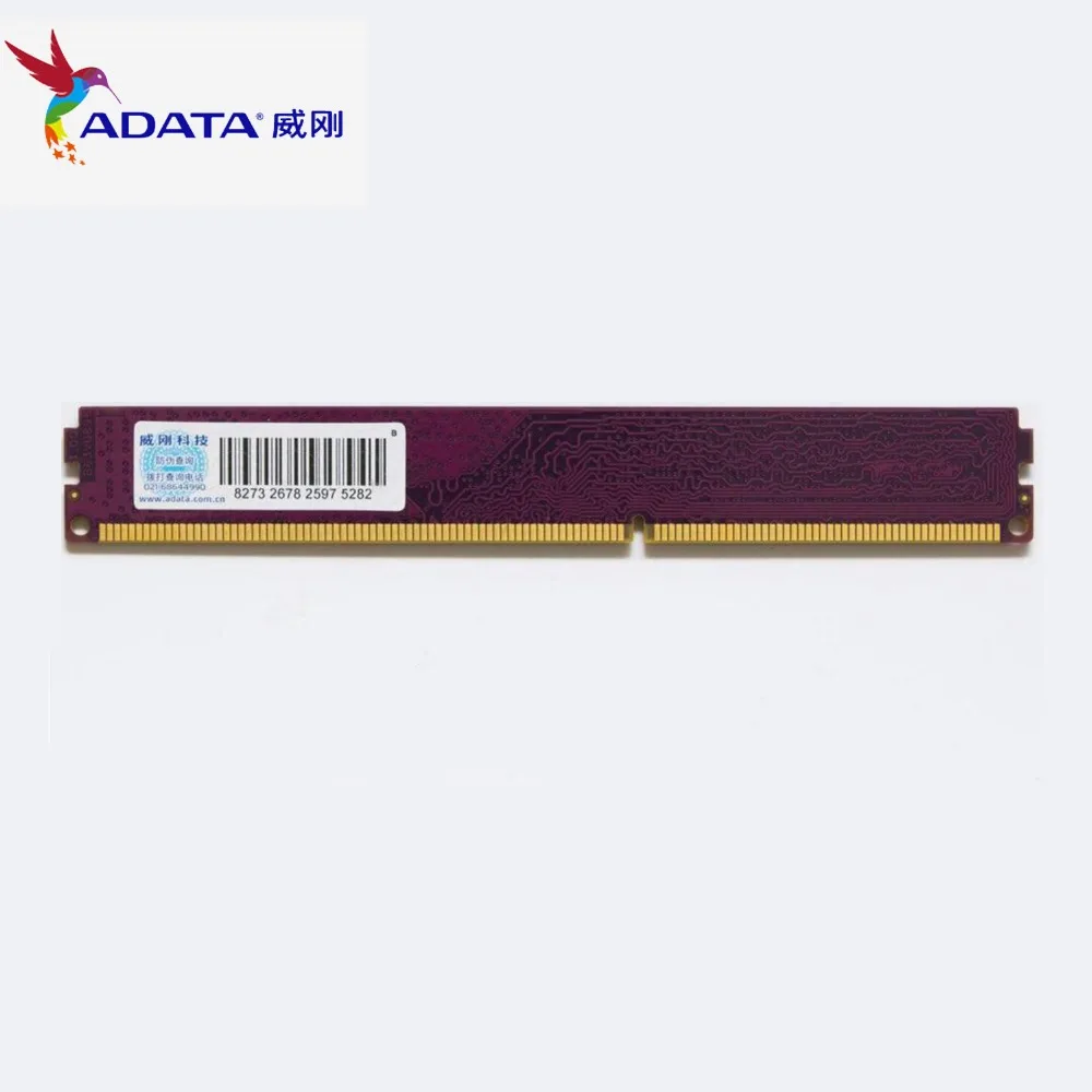 AData 4GB 2pcsX2GB DDR3 PC3 1600 1600MHz DIMM для настольного ПК RAM 240 pins|Оперативная память| |