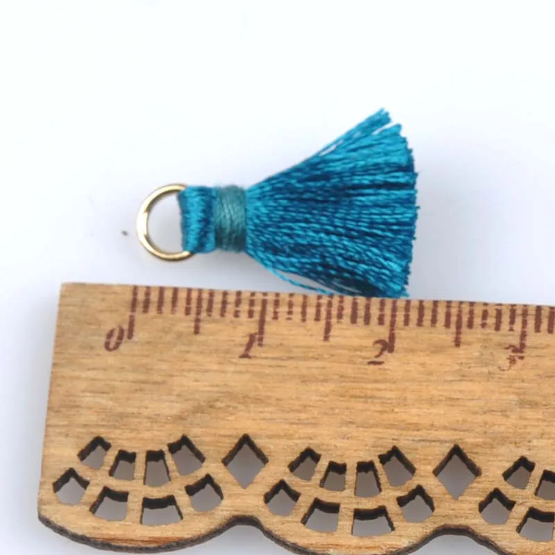 mix color Silk Tassels Pendants With Macrame For Jewelry Accessory Making DIY Material Findings 20pcs cp1894 | Дом и сад
