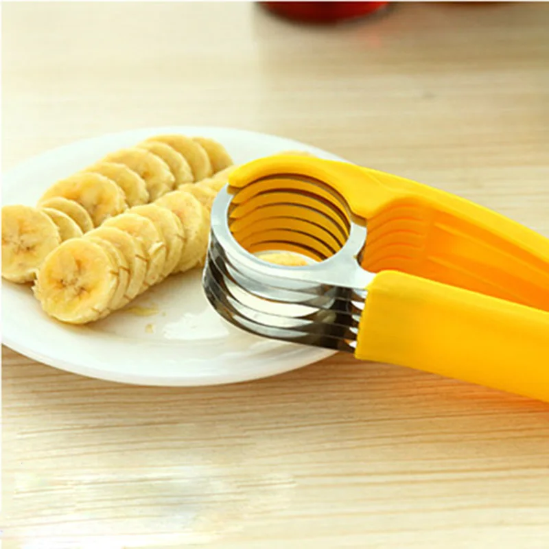 QuickDone Banana Slicers Cutters Stainless Steel Cucumber Chopper Sausage Ham Slicer Salad Sundaes Tools Home Cooking CKC1011 | Дом и сад