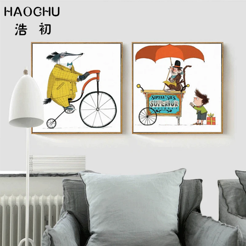 HAOCHU винтажная Ретро цирковая животная езда на велосипеде надменная обезьяна