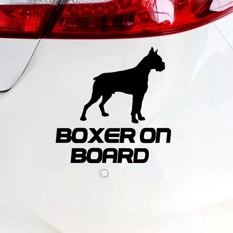 CK2630#14*14см наклейки на авто BOXER ON BOARD водонепроницаемые машину наклейка для