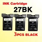 3 картриджа с черными чернилами, совместимые с 27 C8727A для 27 Deskjet 450 450CI 5550 3420 3520 3550 3650 3740