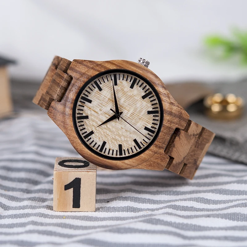 Часы мужские кварцевые с деревянным ремешком и японским механизмом|wristwatch