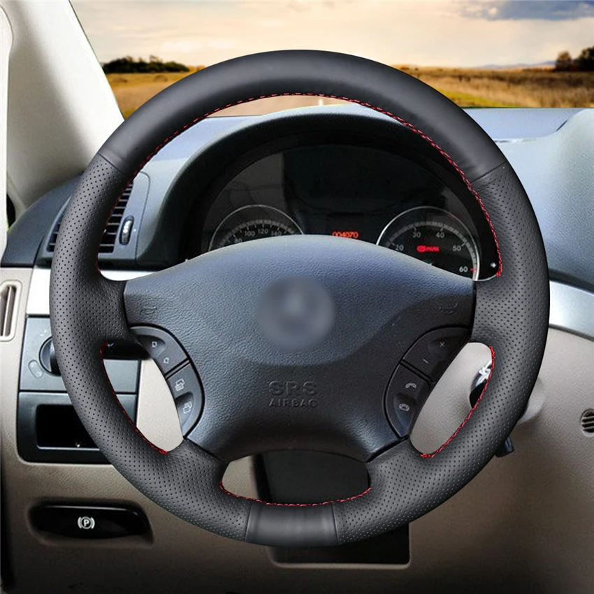 MEWANT для Mercedes Benz Viano 2006-2011 Vito 2010-2015 черные чехлы рулевого колеса автомобиля из