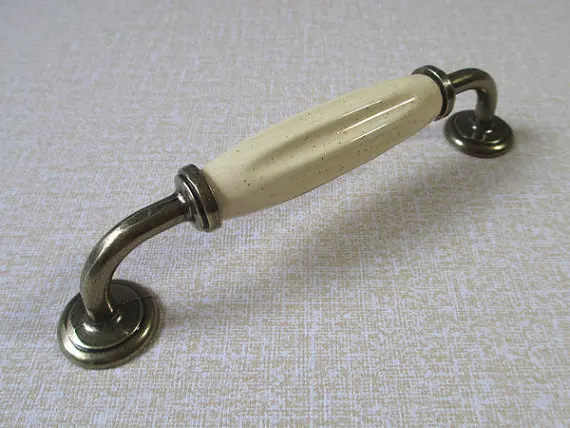 Кухонный Регулируемый комод ящик ручки кремовые белые керамические антикварные