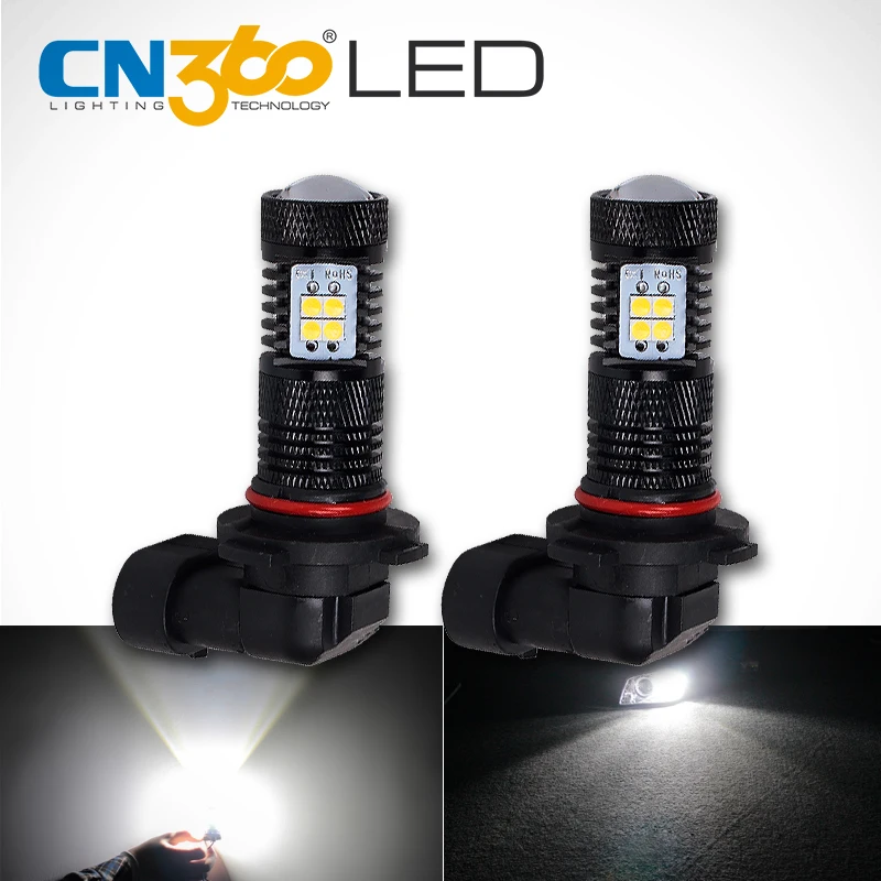 CN360 2 шт. высокая яркость SMD3030 белый 9005 HB3 Автомобильные светодиодные DRL дневные