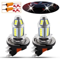 1pair h15 led car fog lamp 150w high power with decoder 3030 chips 6500k white waterproof auto front headlamp fog driving lights