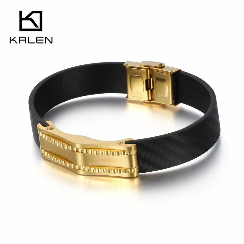 KALEN 22 5 см из нержавеющей стали золотой/серебряный браслет с подвеской и