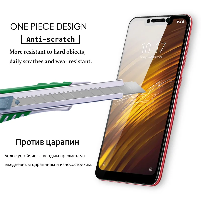 JONSNOW закаленное стекло для Xiaomi Pocophone F1 полноэкранная Защитная пленка F 1