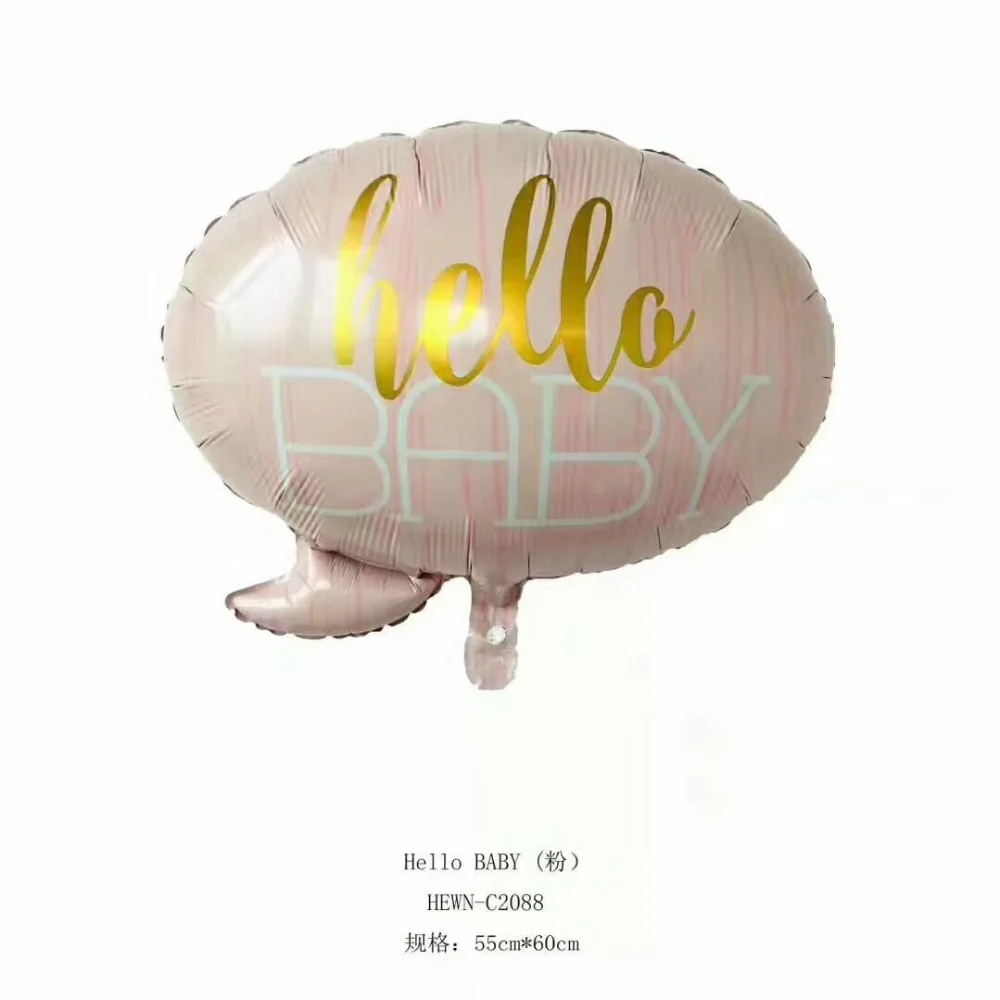 Воздушные шары из фольги Hello baby 50 шт. малыш душ Мальчики шарики для девочек товары