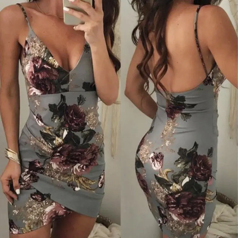 2018 Летний Новый стиль модный принт женское Бандажное облегающее Повседневное