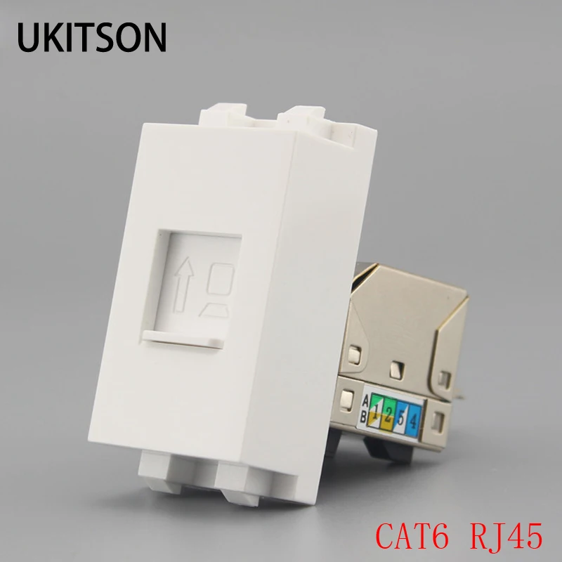 Щит CAT6 RJ45 модули UTP разъем Gigabit LAN подходит для 86 118 настенная панель