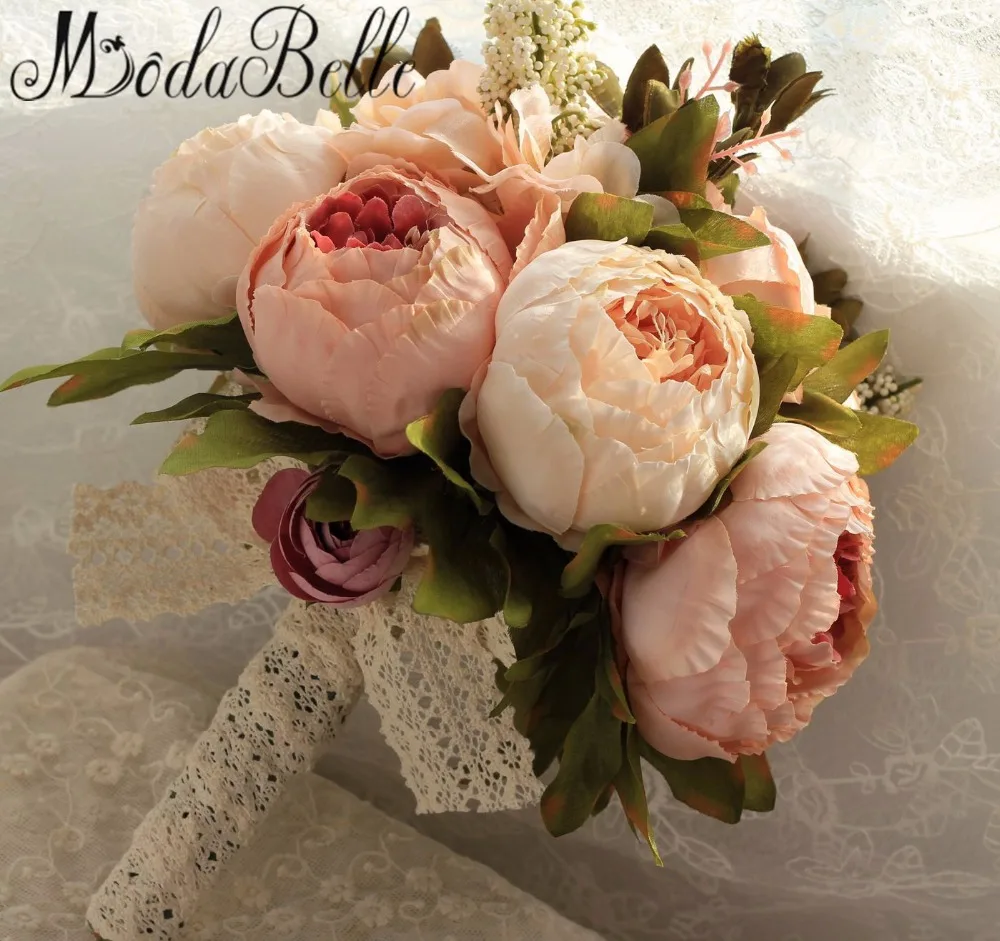 Новинка 2016 свадебный букет искусственные цветы для подружек невесты розовый