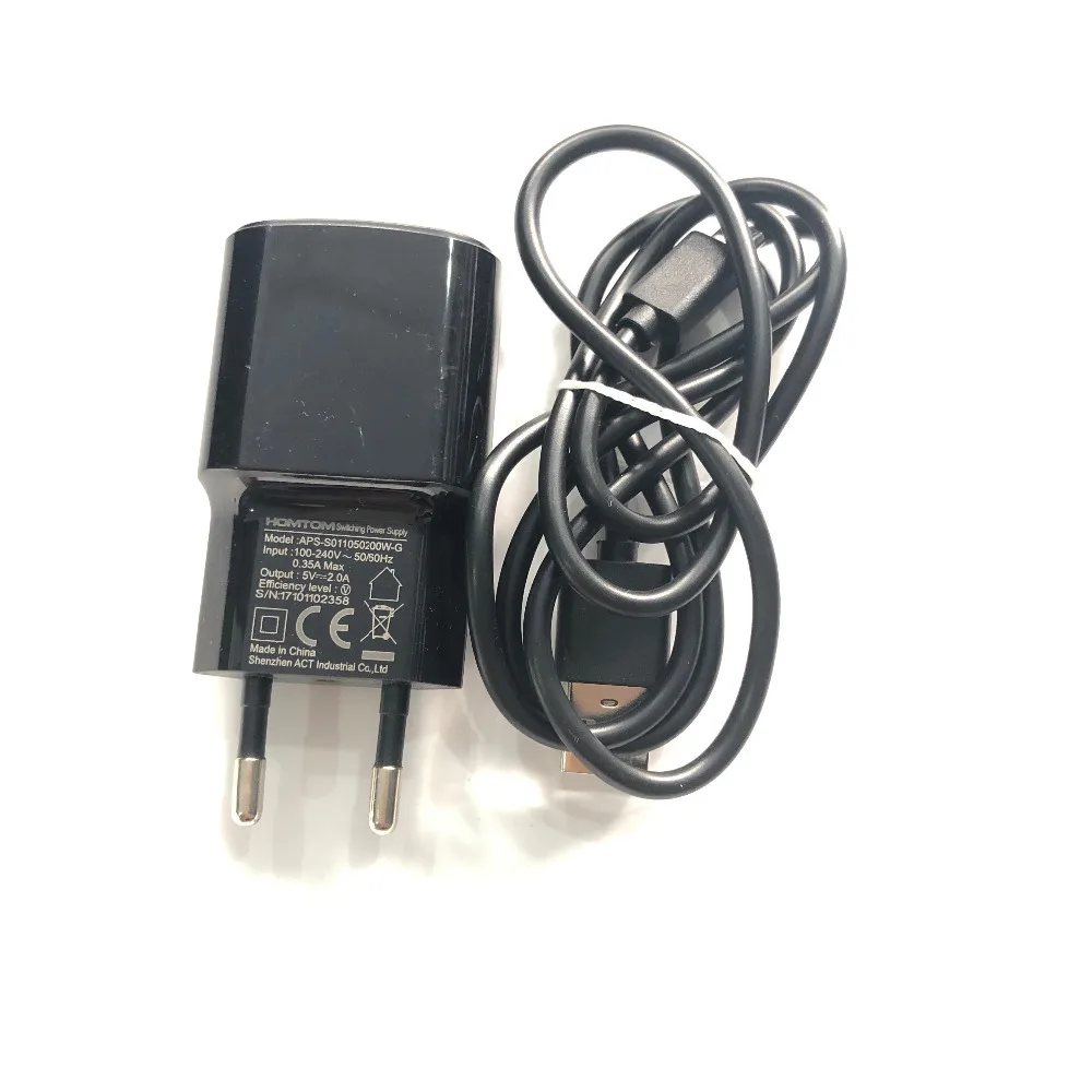 Used Travel Charger + USB Cable Line For HOMTOM S8 MTK6750T Octa Core 5.7&quot HD+18:9 1280x720 | Мобильные телефоны и