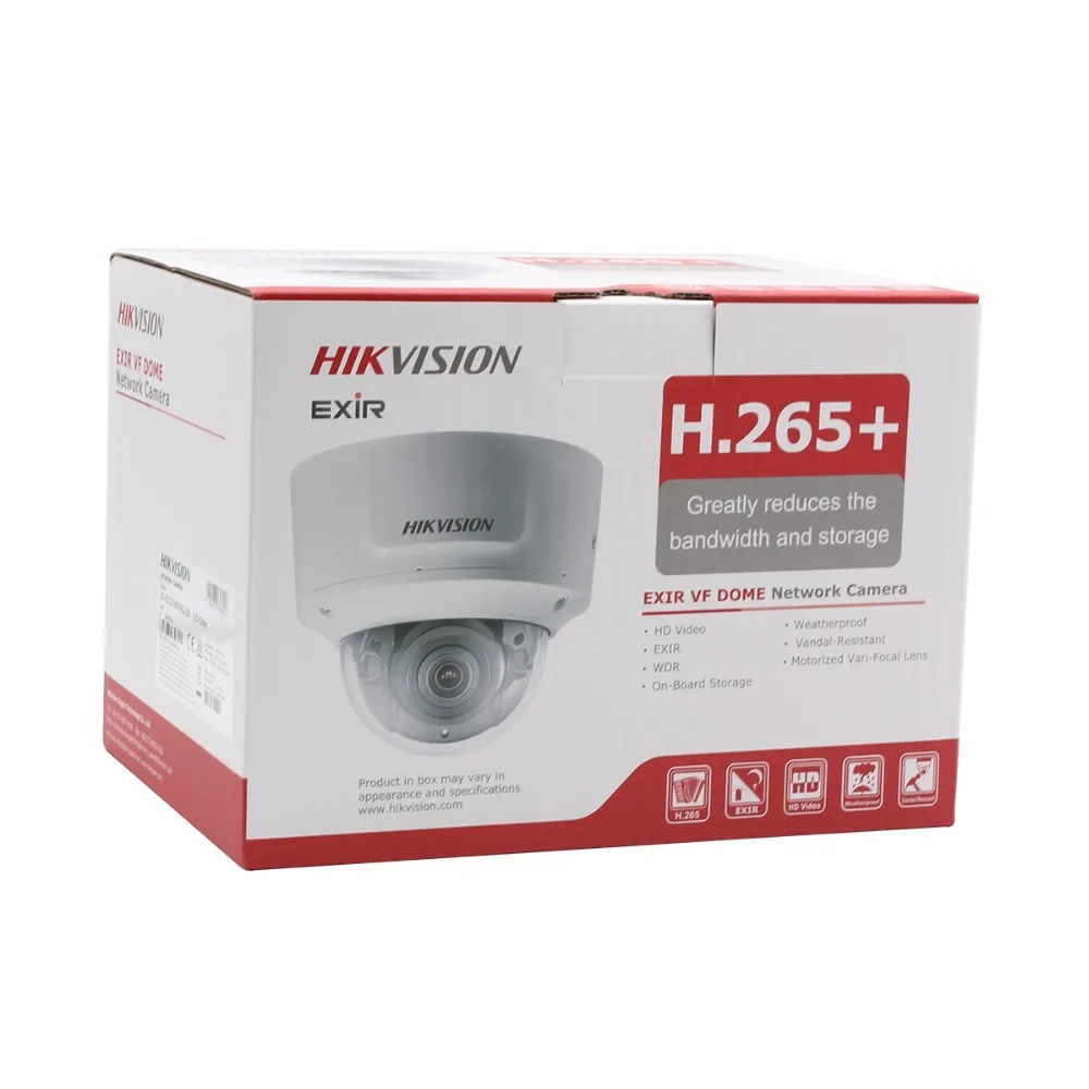 Оригинальная вариофокальная купольная IP камера Hikvision 2 8 12 мм DS 2CD2785FWD IZS 8MPVideo POE CCTV