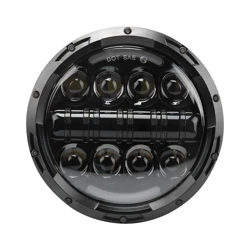 80 Вт фары 7 дюймов светодиодные фары с DRL для Wrangler Jk Tj Fj Cruiser грузовики внедорожные огни