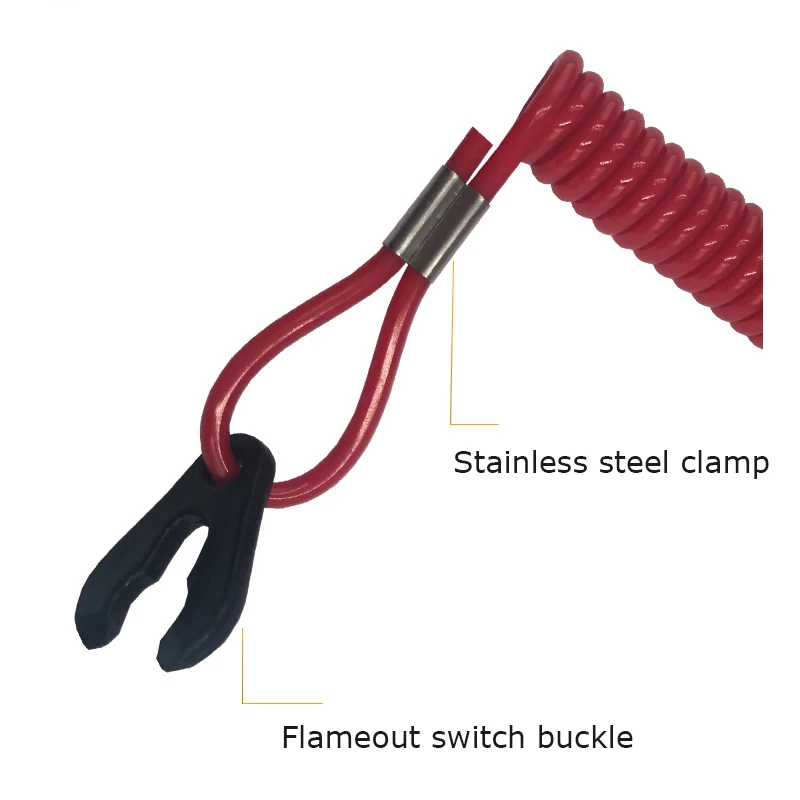 Лодочный мотор Kill Stop клавишный шнур красный страховочный трос для мотора Switch Key