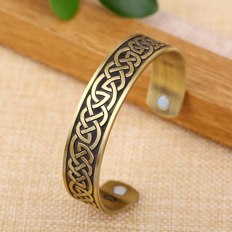 Dawapara Magnetic Retro Vintage Bracelet Wristband Cuff Bracelets Health Metal for Man Women bangles Pulseira Jewelry Gift | Украшения и
