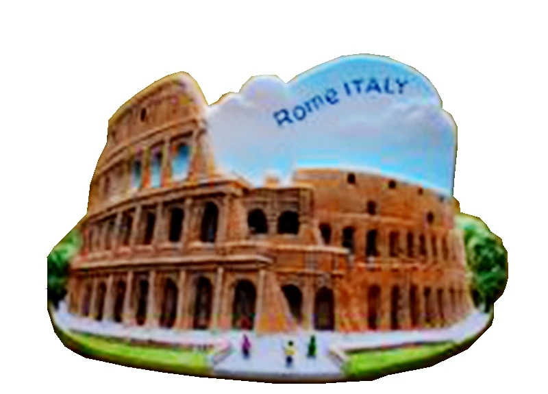 

The Colosseum In Rome Hand-Painted Aromatherapy 3D Fridge Magnets Italy Travel Souvenirs Refrigerator Magnetic Sticker