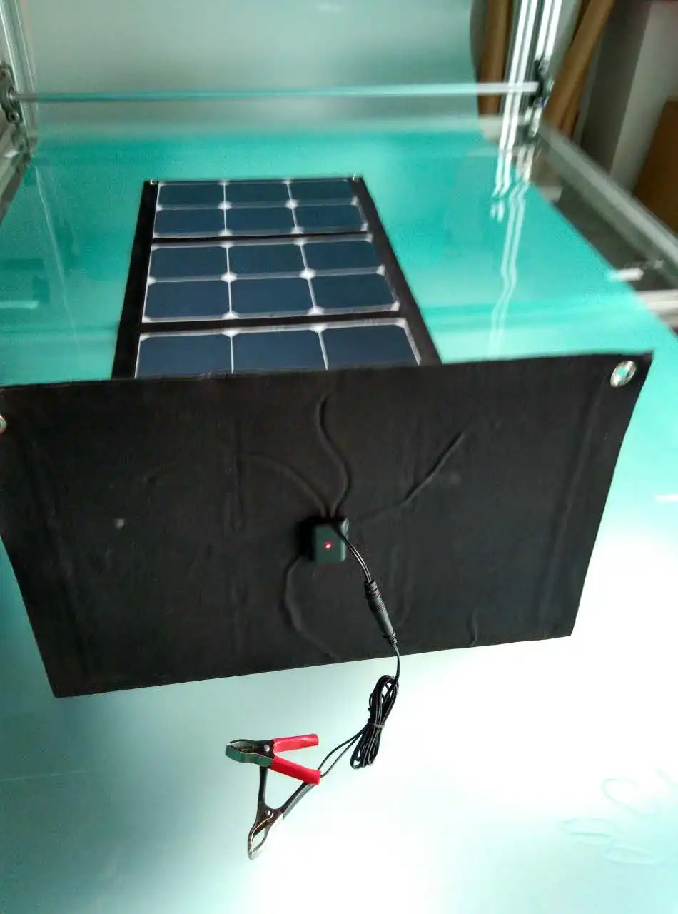 18V 50W 100W Складная солнечная панель зарядное устройство сумка для 12V батарея