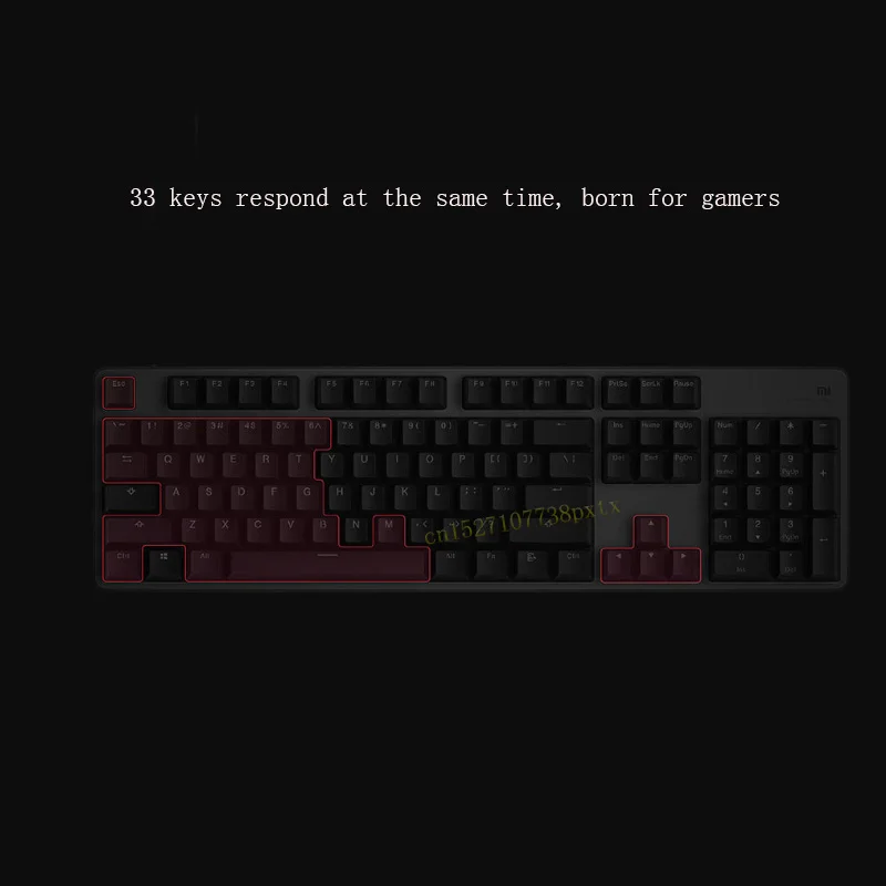 Новая игровая клавиатура Xiaomi Mijia 104 клавиша RGB динамическая подсветка Крышка из алюминиевого сплава эргономичная Кнопка Сортировка USB интерфейс