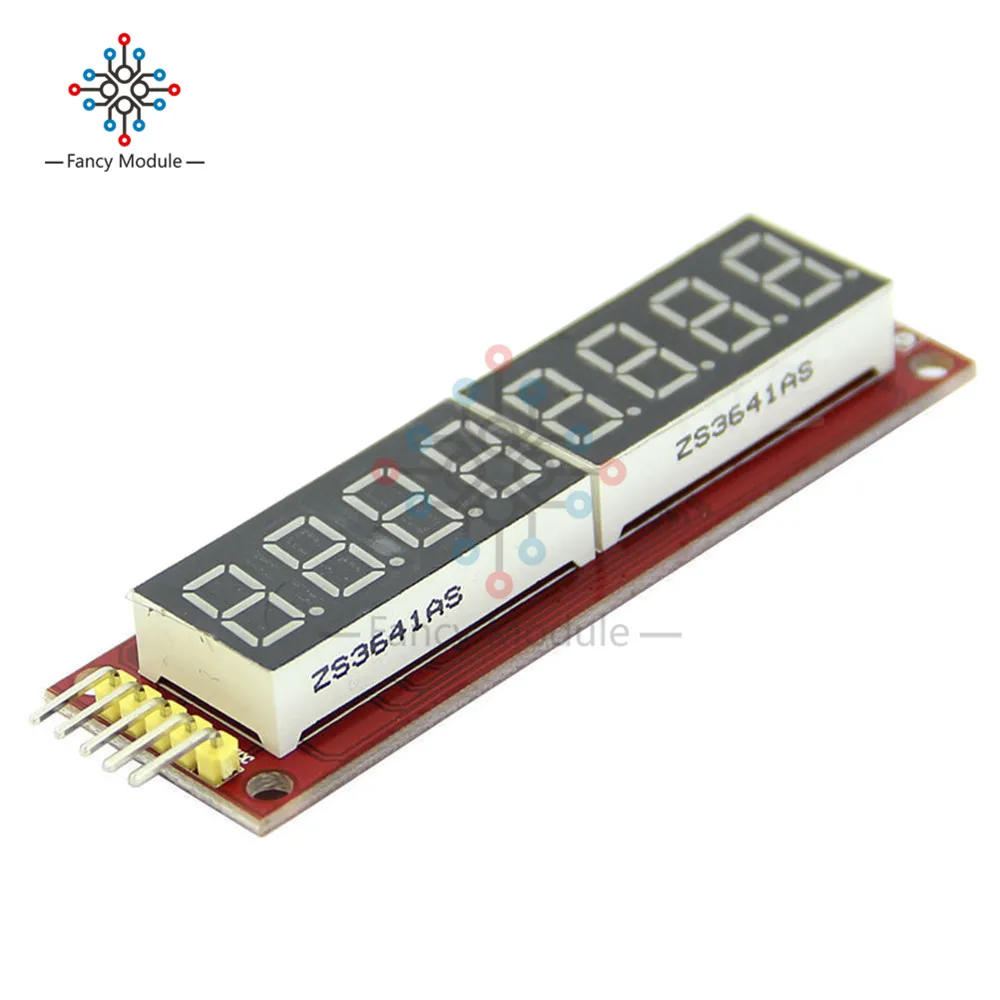 8 разрядный светодиодный дисплей MAX7219 7 сегментная цифровая трубка для Arduino Raspberry