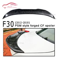 Real Forged Carbon Fiber Rear Spoiler for BMW 3 series F30 M3 F80 2012 + 4-door Sedan Saloon 318i 320i 328i 330i Trunk Boot Lip